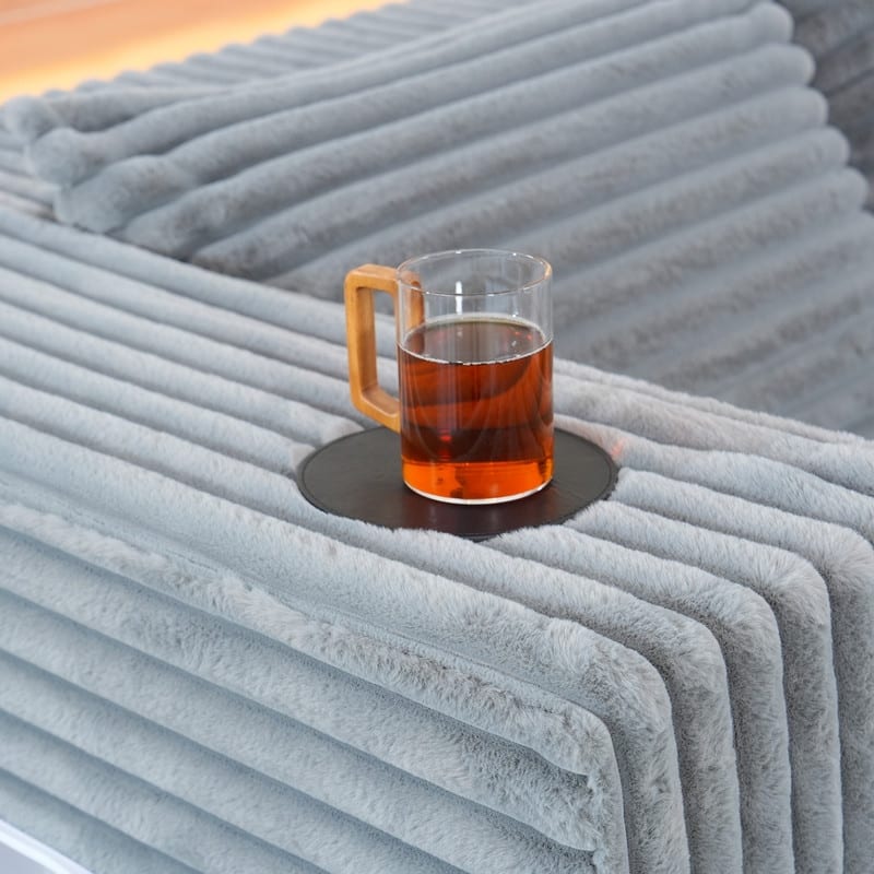 Oversized Chaise Lounge Chair, Upholstered Sofa Bed for Living Room