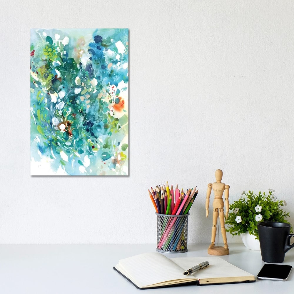 iCanvas "Turquoise Dance" by CreativeIngrid Canvas Print