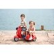 preview thumbnail 6 of 13, Retro Style Kids Electric Motorcycle with Dual Seats LED Lights and Anti Rollover Frame for Outdoor Play and Gifting