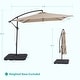preview thumbnail 23 of 36, 8.2 x 8.2 Ft Patio Offset Umbrella w/Steel Frame and Angle Adjustment
