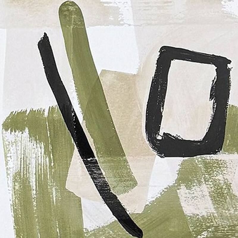 HomeRoots Set Of Two Sage Treasures II Brown Framed Wall Art