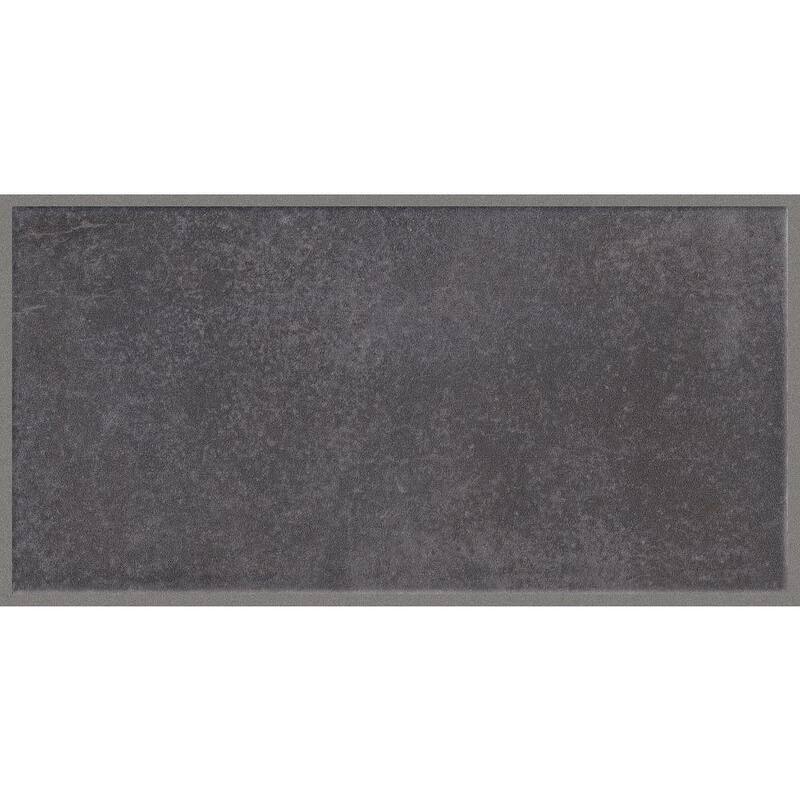 Shaw 491TS Halftone - 4" x 8" Rectangle Floor and Wall Tile - Glossy - Black Storm