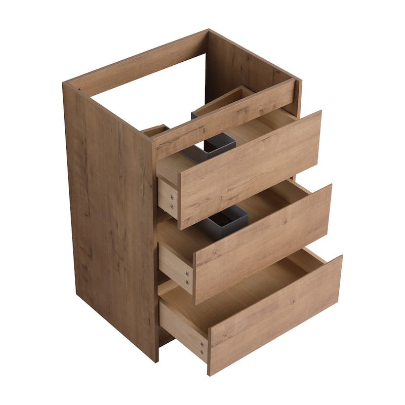 Beingnext 24''/36''/60'' Bathroom Vanity with Sink, Freestanding Bathroom Vanity with Soft Close Drawers