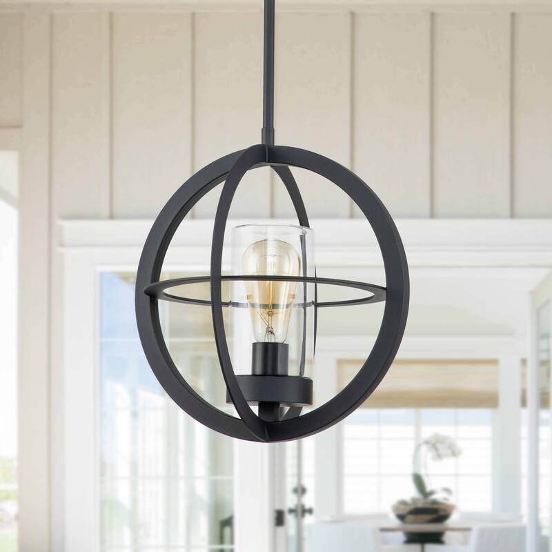 1-light 9.75" /12" Global Cage Pendant Light