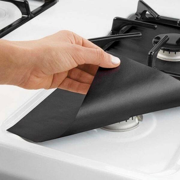 slide 1 of 11, Gas Hob Oil Nonstick Stove Top Covers 4 Packs 3 Colors