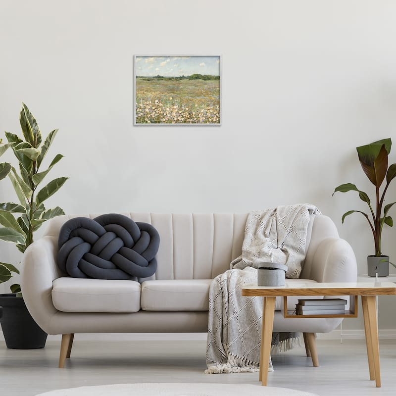 Stupell Vast Flower Speckled Meadow Framed Giclee Art Design By Amber Sterling