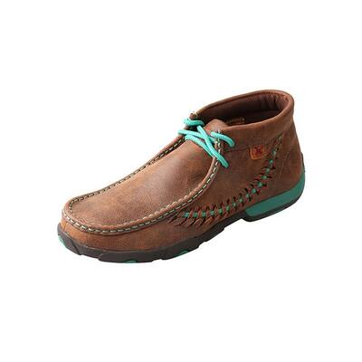 Twisted X Casual Shoes Womens Contrast Lacing Brown Turquoise WDM0093