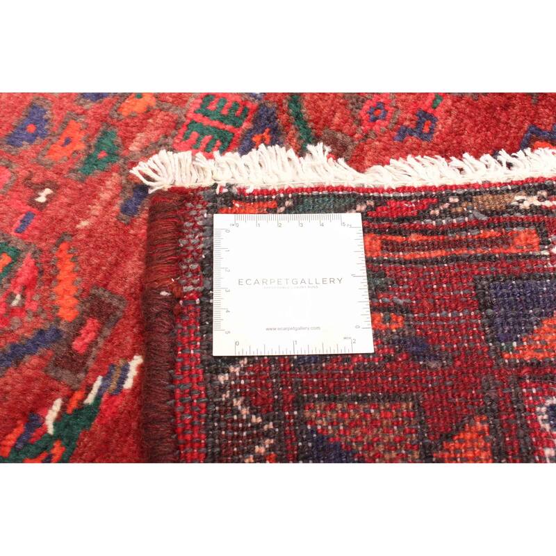 ECARPETGALLERY Hand-knotted Andelz Red Wool Rug - 3'8 x 7'0