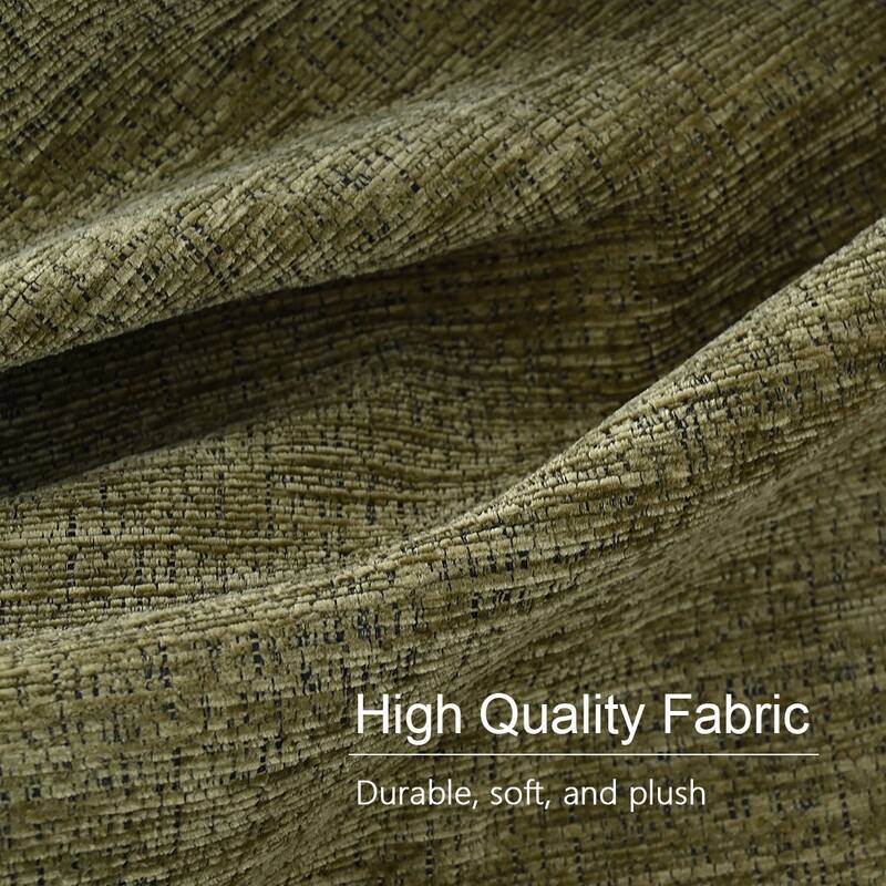 25" Seat Height Upholstered Chenille Gold Matel Counter Stool