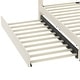 preview thumbnail 9 of 16, Queen Size Upholstered Bed w/ Trundle Bed & 2 Drawers,Modern Platform Bed w/ Gold Decoration, Night Light & USB Charger, Beige