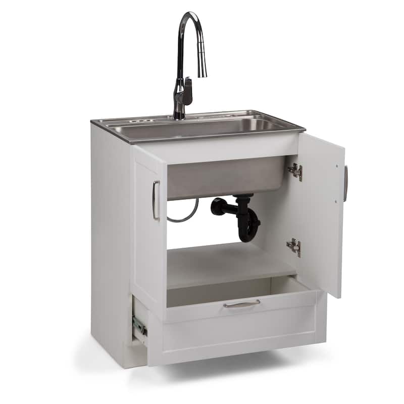 WYNDENHALL Alma Transitional Deluxe Utility Sink & Cabinet