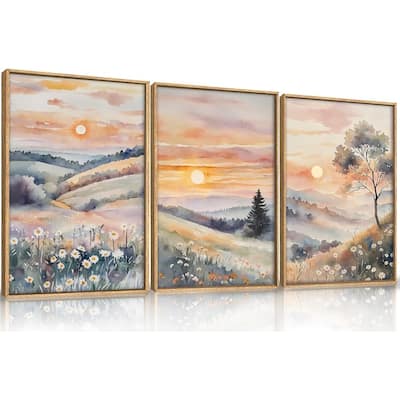 Colorful Flower Wall Decor, Nature Daisy Wall Painting