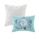preview thumbnail 8 of 16, Intelligent Design Kids Ella Unicorn Reversible Cotton Quilt Set with Throw Pillows