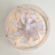 preview thumbnail 189 of 191, 16.5"/18.5"/20"/23.6"/24"/28" Vintage Distressed White Low Profile Caged Ceiling Fan with Light and Remote (7/6/5/3-Blade)