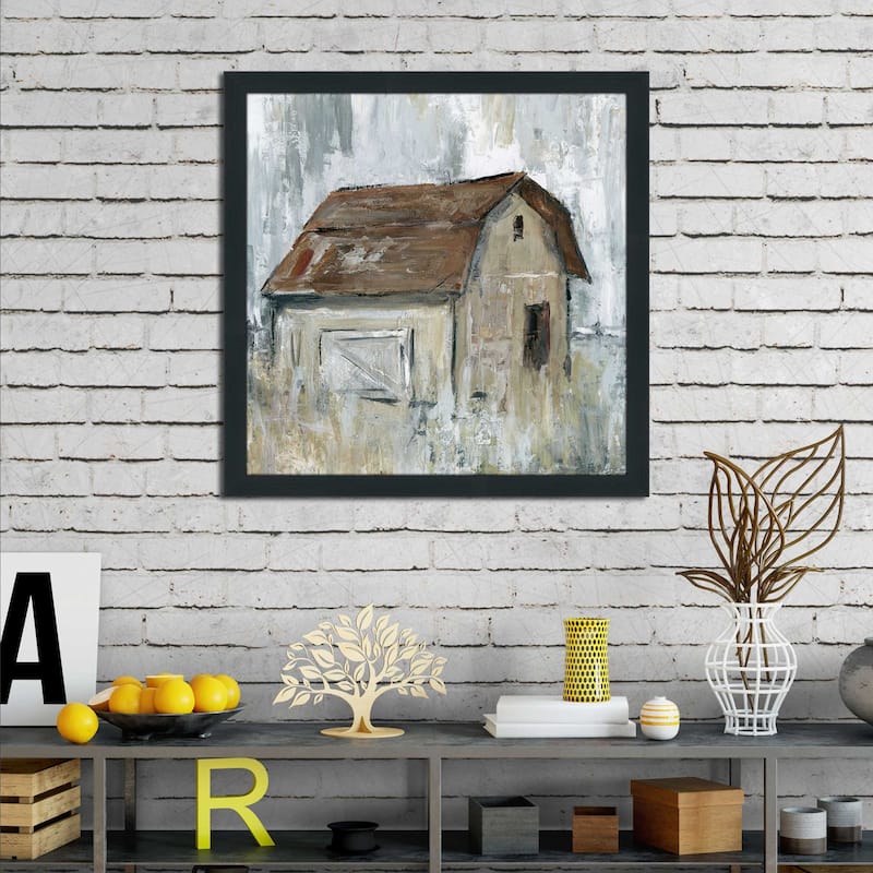 "Barn At Dusk" by Carol Robinson Print on Acrylic.