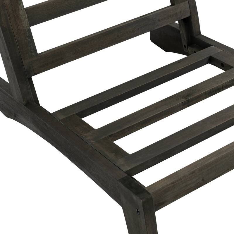 Sectional Wood Furniture 2 Seat Armless Patio Sofa
