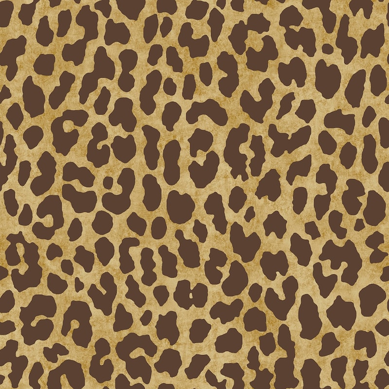 RuLeopard Brown Peel and Stick Wallpaper