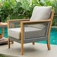 preview thumbnail 5 of 24, Cambridge Casual Nassau 4-Piece Teak Wood Outdoor Conversation Set
