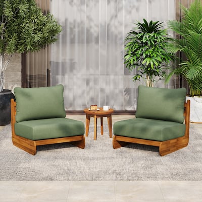 Christopher Knight Home - Thaddeus Outdoor Acacia Wood Accent Chair