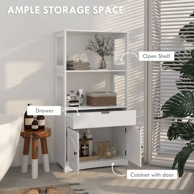 Farmhouse Floor Cabinet Linen Cabinet Dressing Cabinet Storage Cabinet