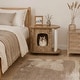 preview thumbnail 6 of 13, Modern Cat End Table with Scratching Posts, Hidden Cat House Furniture with Wheels for Indoor Cats
