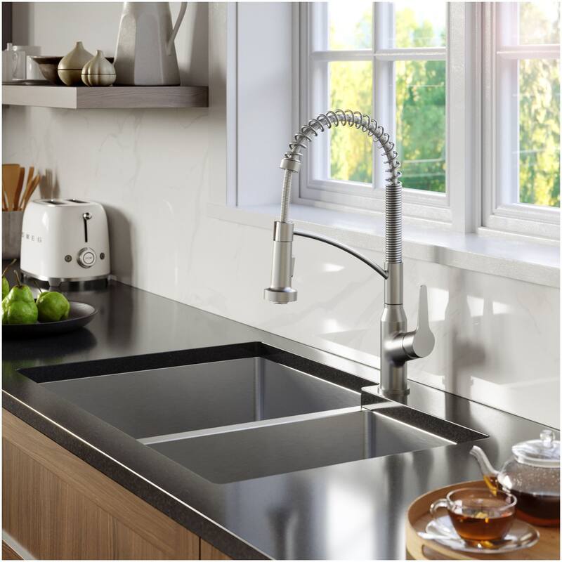 Karran USA EL-78R-PK1 Elite 33" Undermount Double Basin Stainless