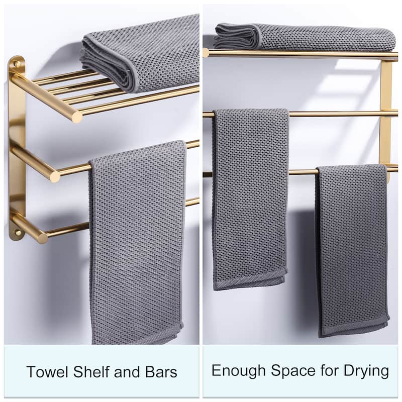 WOWOW 24 in. Bathroom Towel Rack