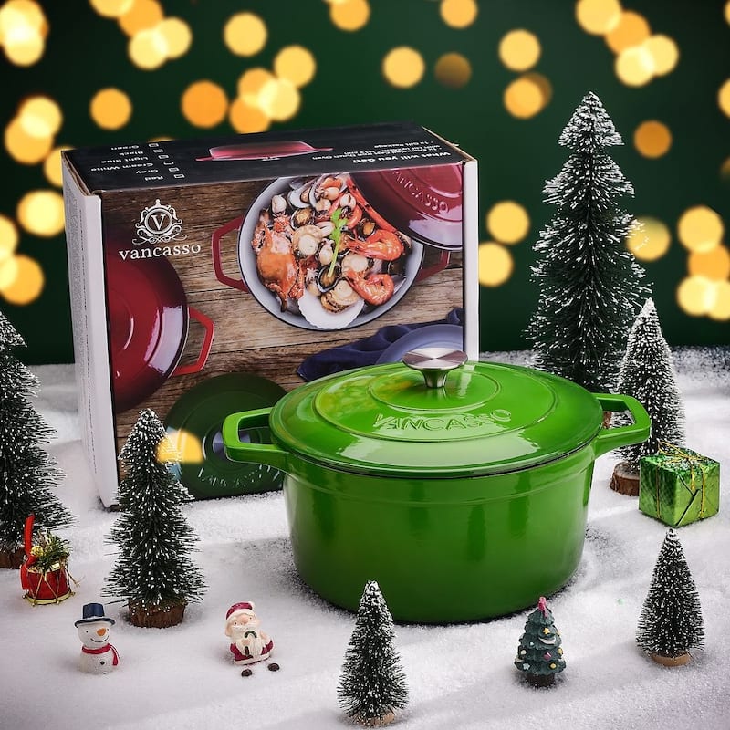 vancasso 5 Qt. Enemaled Cast Iron Dutch Oven