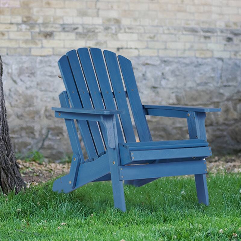 Oversize Wooden Outdoor Folding Adirondack Chair