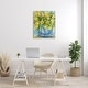 preview thumbnail 10 of 8, Stupell Expressive Yellow Tulips in Ornate Blue Vase Painting Canvas Wall Art