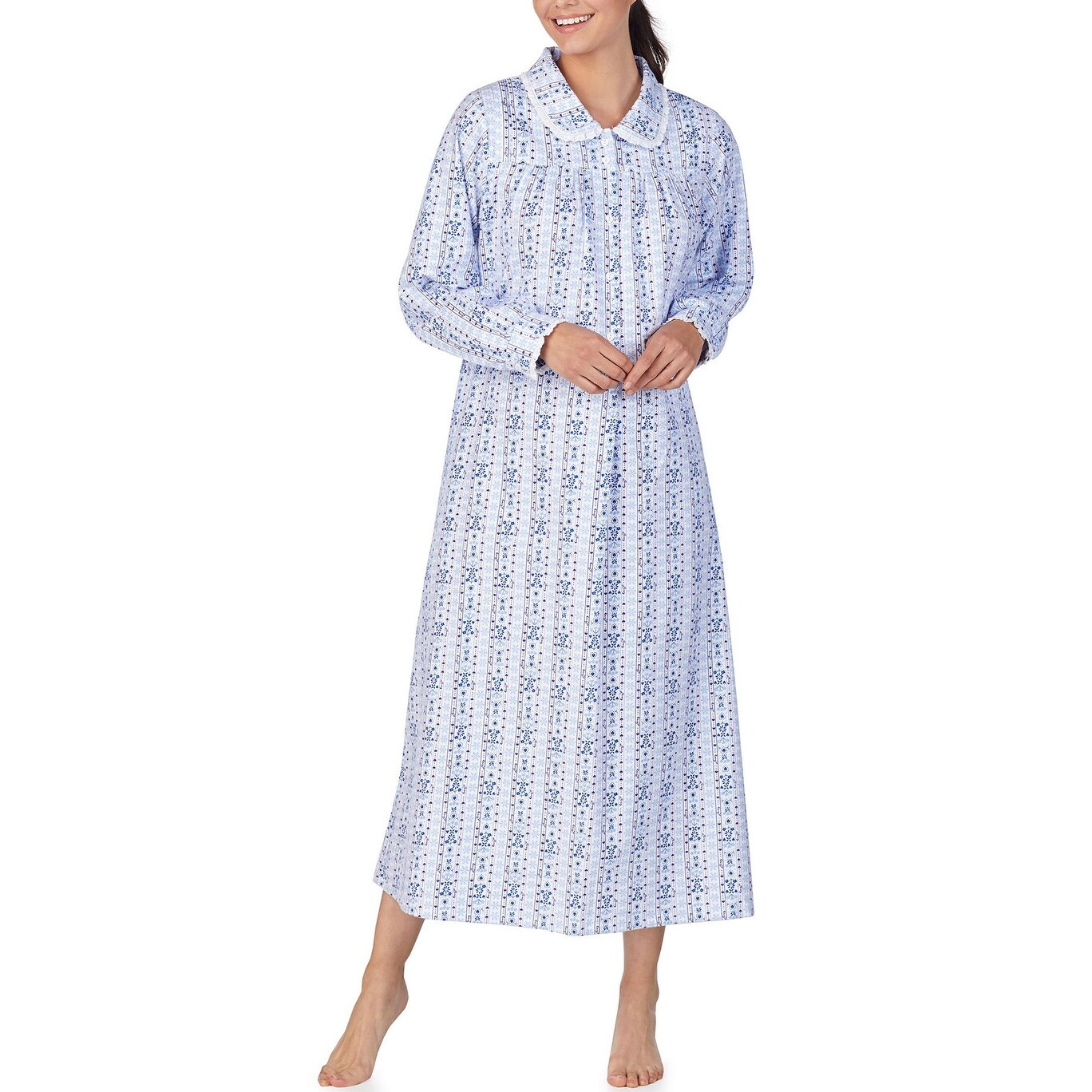 ladies long flannel nightgowns