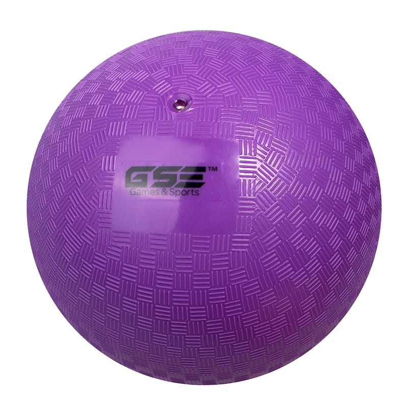 GSE™ 10" Inflatable Playground Balls, Kickball, Dodge Ball, Four Square Ball. Indoor/Outdoor Kids Toy Balls - Purple