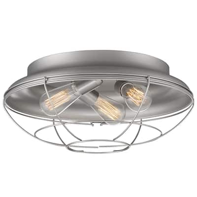 Millennium Lighting 3 Light 17" Wide Outdoor Flush Mount Bowl Ceiling