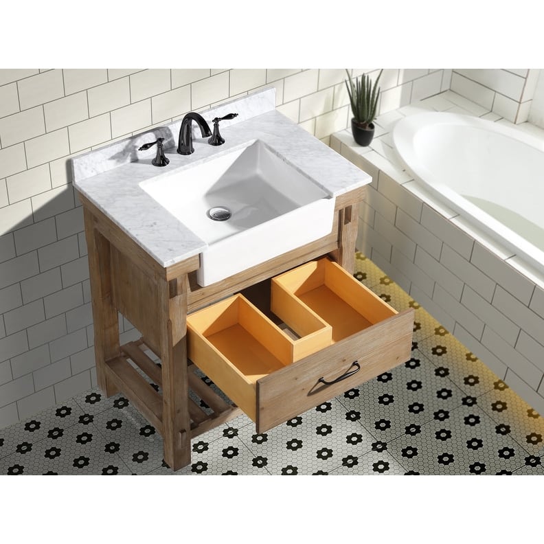 Ari Bath, Marina 30" Bathroom Vanity, Weathered Fir - 30