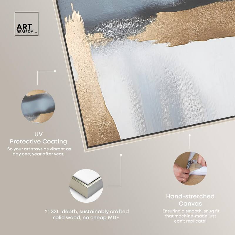 Visual Gold Vortex I Canvas Set of 2 by Art Remedy