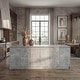preview thumbnail 1 of 15, 94.5” Extra Large Kitchen Island with Storage, Stone-Look Counter Height Island, Fully Assembled Modern Kitchen Furniture