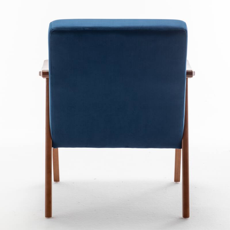Velvet Solid Wood Frame Chair