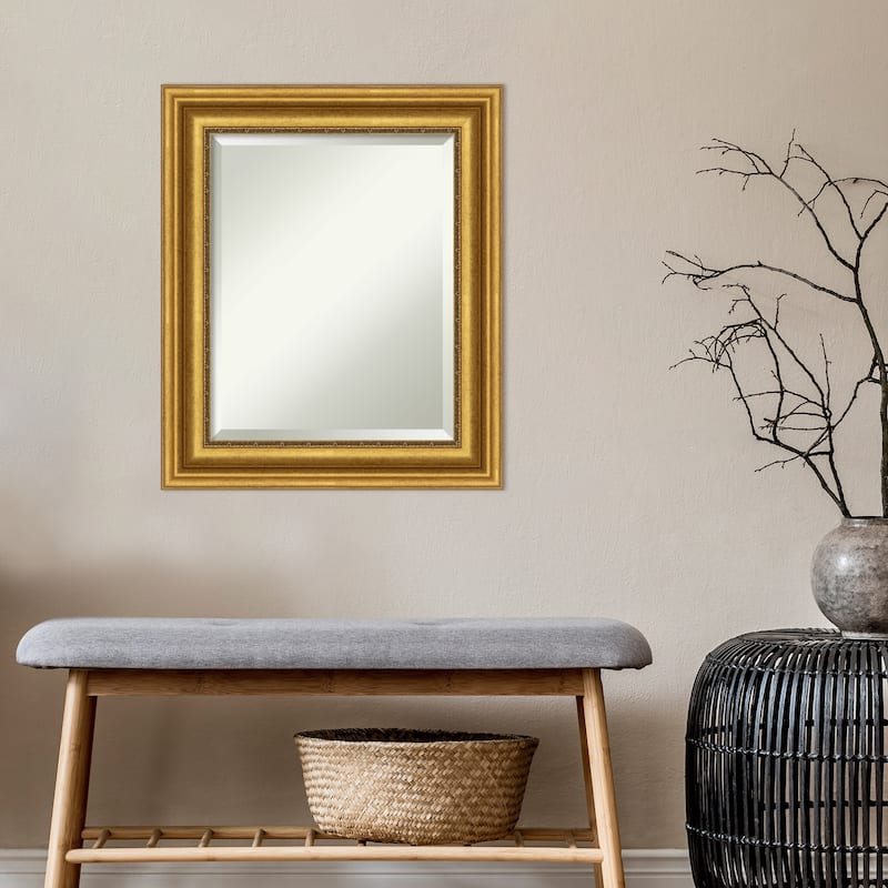 Beveled Wall Mirror - Parlor Gold Frame - Parlor Gold