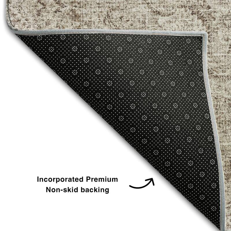 Premium Washable Super Soft Vintage Traditional Mayfield Rug