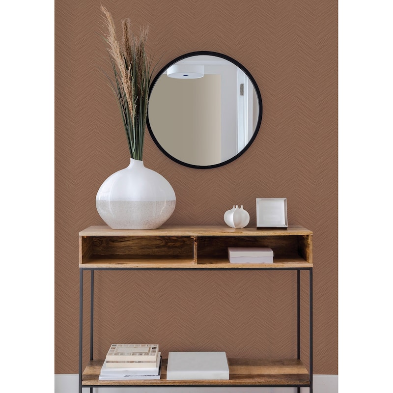 A-Street Prints Apex Red Weave Wallpaper