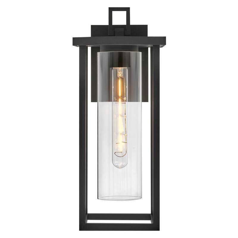 Lark 81424 Mateo 17" Tall Outdoor Wall Sconce with Clear Glass Shade