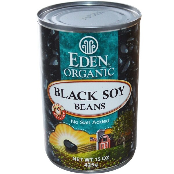 Eden Foods Organic Black Soy Beans - Case of 12 - 15 oz.