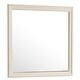 preview thumbnail 2 of 3, Offex 38 in.x 38 in. Classic Square Wood Framed Dresser Mirror - Beige - 1"L x 38"W x 38"H