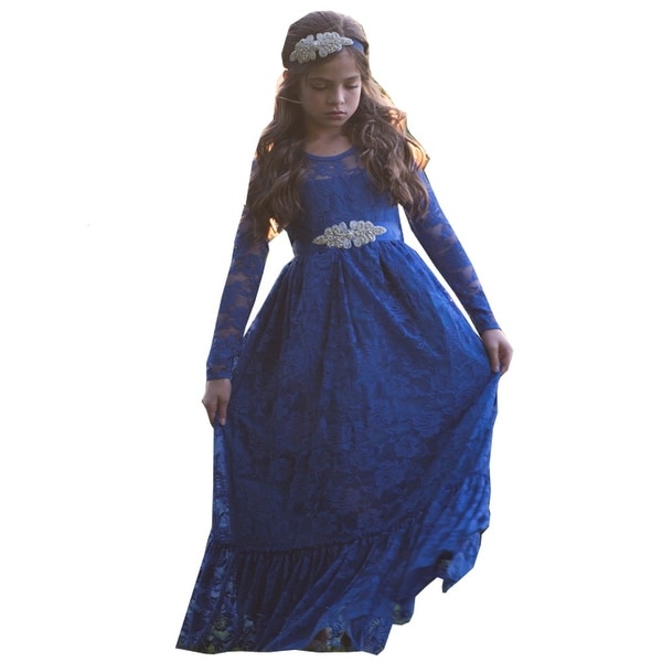 pink and royal blue dress