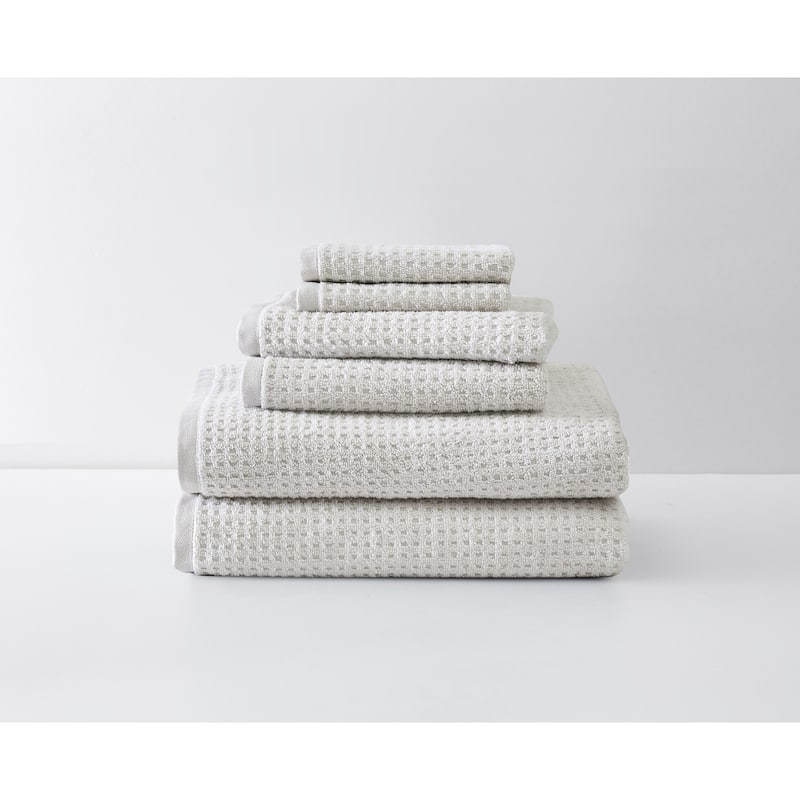 Tommy Bahama Northern Pacific Cotton Terry Towel Collection - 6 Piece Multi - Beige