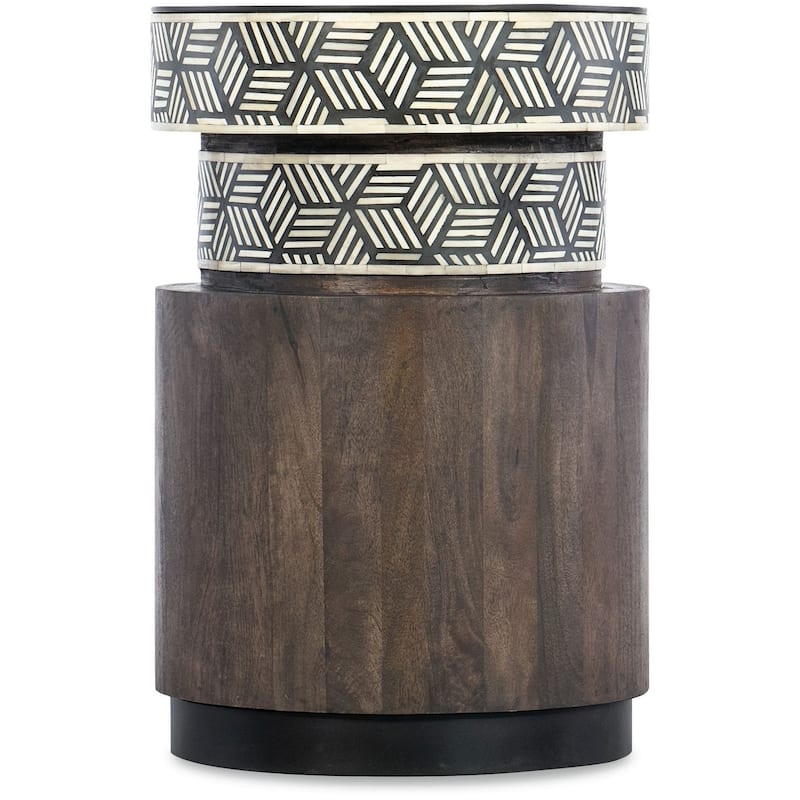 Hooker Furniture 7228-50700-89 Vector 16" Wide Wood Top Mango Accent - Dark Wood