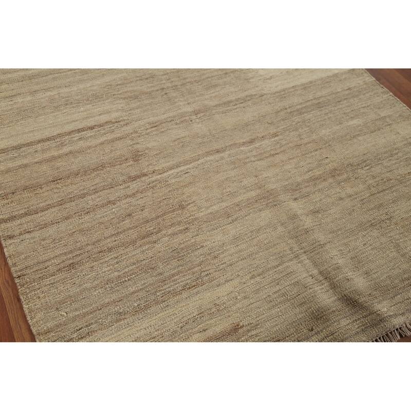 Kilim Persian Vintage Area Rug Flatweave Wool Carpet - 4'11"x 6'7"