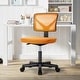 preview thumbnail 21 of 44, Office Computer Desk Chair with Wheels, Ergonomic Low-Back Mesh Rolling Work Swivel Chairs, Armless Comfortable Lumbar Support