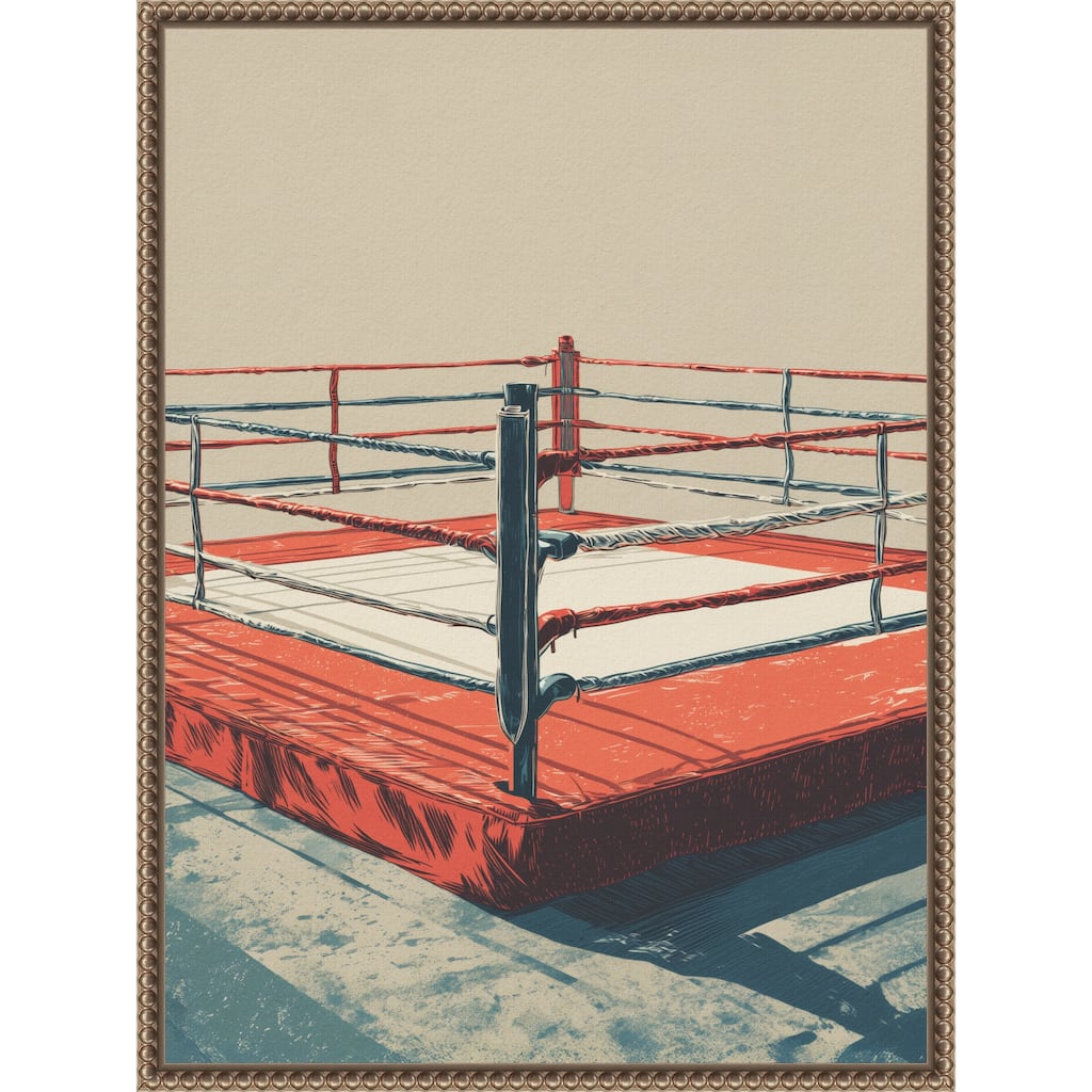 Boxing Ring by Andreas Magnusson (18 x 24 in.), Framed Canvas Wall Art Print