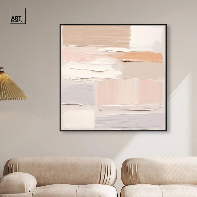 Roseate Cream Tones III Canvas by Art Remedy